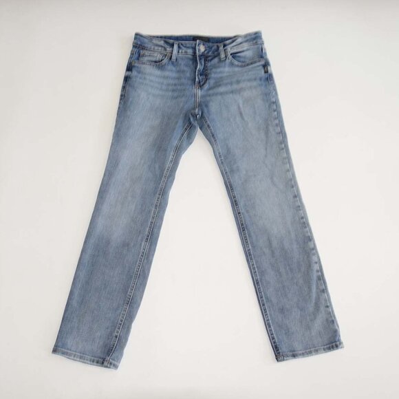 Silver Women's Suki Straight Leg Jeans Size 29 x 29 Light Blue Mid Rise Stretch - Picture 1 of 7